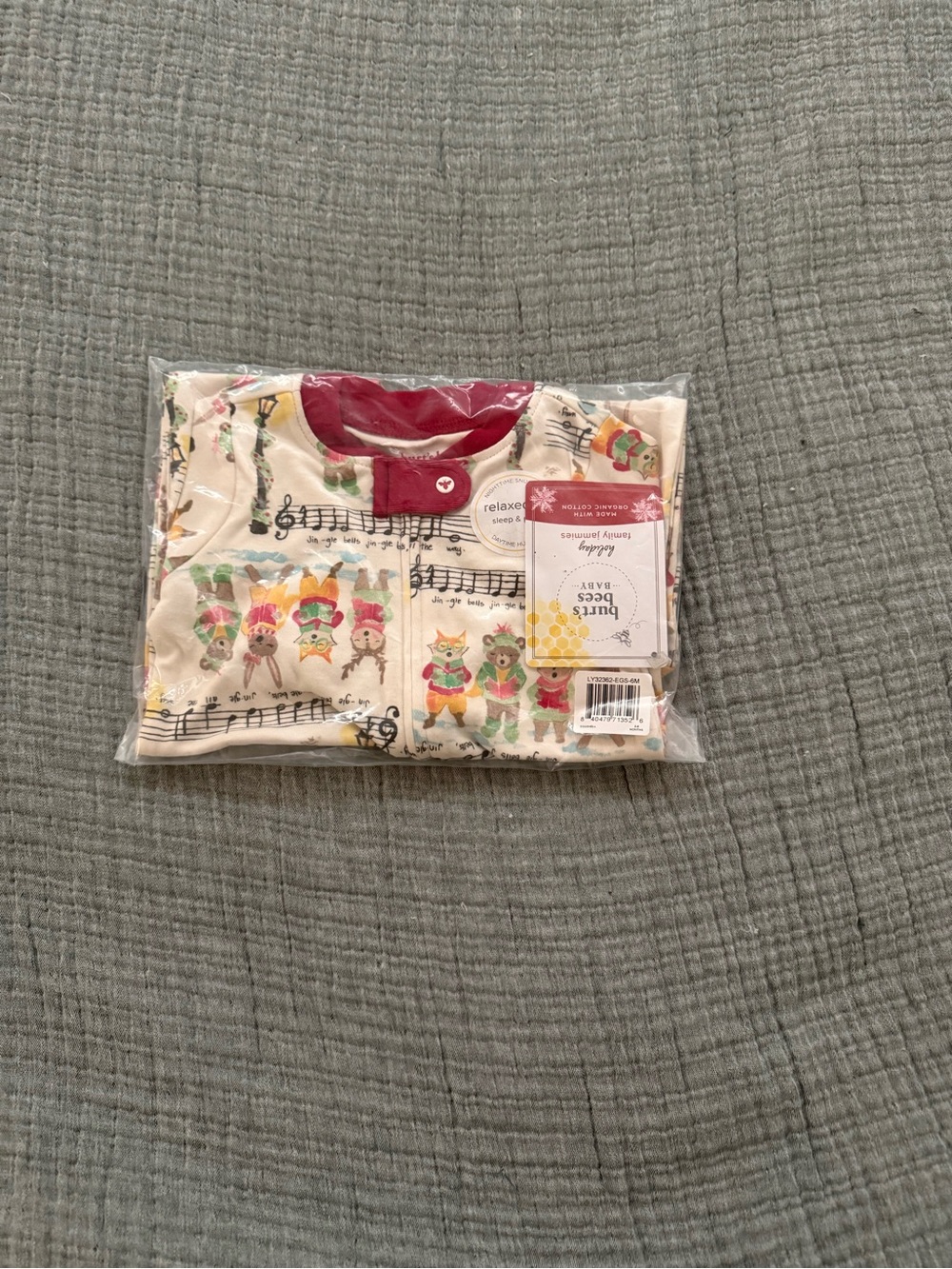Burt’s Bees baby Christmas carolers pajamas
